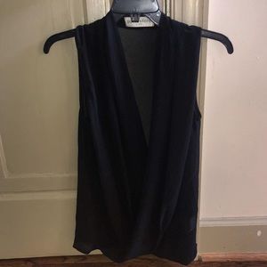 Crisscross Black Tank